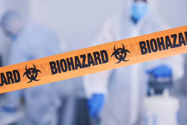 Professional Biohazard Cleanup technician working in Farmington, CA